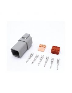 Conector 6 Pin Deutsch Macho con Faston Agropar | LeonLeds