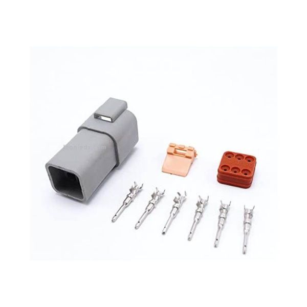 Conector 6 Pin Deutsch Macho con Faston Agropar | LeonLeds