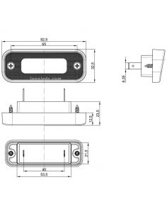 Éclairage de plaque d'immatriculation à LED Homologué FT-263 Fristom | leonleds 2