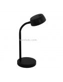 Moderno candeeiro de mesa LED Cabales preto
