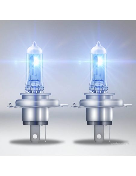 Lâmpadas H4 luz mais branca 5000K e 100% mais luz Cool Blue Intense Next Generation 2 Unidades Osram | leonleds