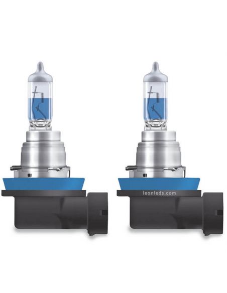 Bombillas H8 luz mas blanca 5000K y 100% mas de luz Cool Blue Intense Next Generation 64212CBN | LeonLeds