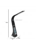Flexo de estudio LED Cognoli negro regulable con pantalla Eglo dimensiones
