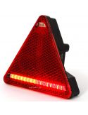 Triangulo LED Trasero con 5 Funciones rectangular Tulipa Blanca 12-24V | LeonLeds
