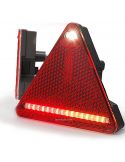 Triangulo LED Trasero con 6 Funciones rectangular Tulipa Blanca 12-24V 320 326 Was | LeonLeds