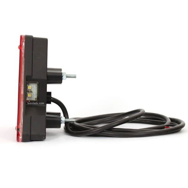 Arrière Triangle LED 6 Fonctions Rectangulaire Abat-jour Blanc 12-24V 320 326 Was | leonleds