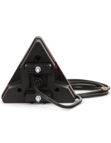 Dos de Dos LED Triangle 6 Fonctions Rectangulaire Abat-jour Blanc 12-24V 320 326 Was | leonleds