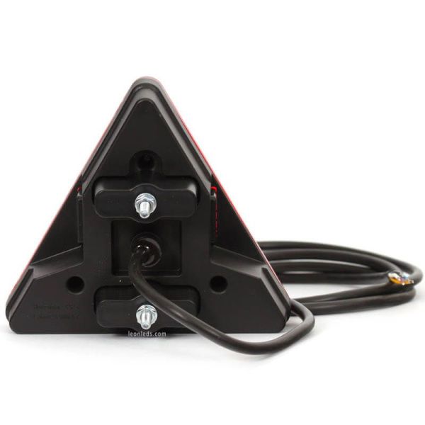 Dos de Dos LED Triangle 6 Fonctions Rectangulaire Abat-jour Blanc 12-24V 320 326 Was | leonleds