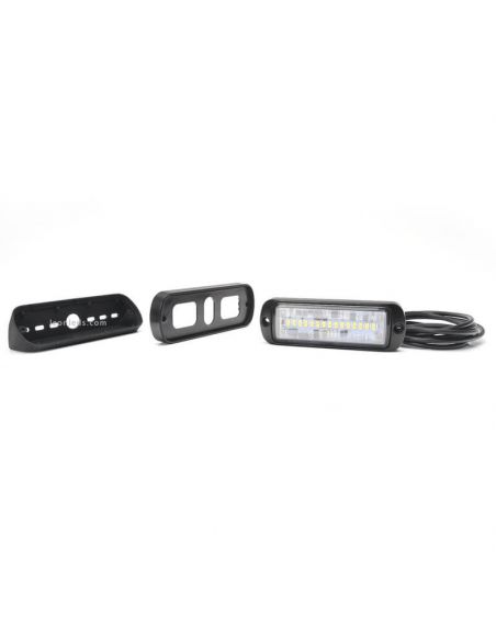 Lámpara LED rectangular 2.000Lm con accesorios de montaje Inclinado 45º o Superficie Was | LeonLeds