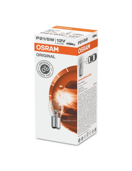Ampoule P21/5W 12V Originale 1 Unité. 2 poteaux Osram | leonleds