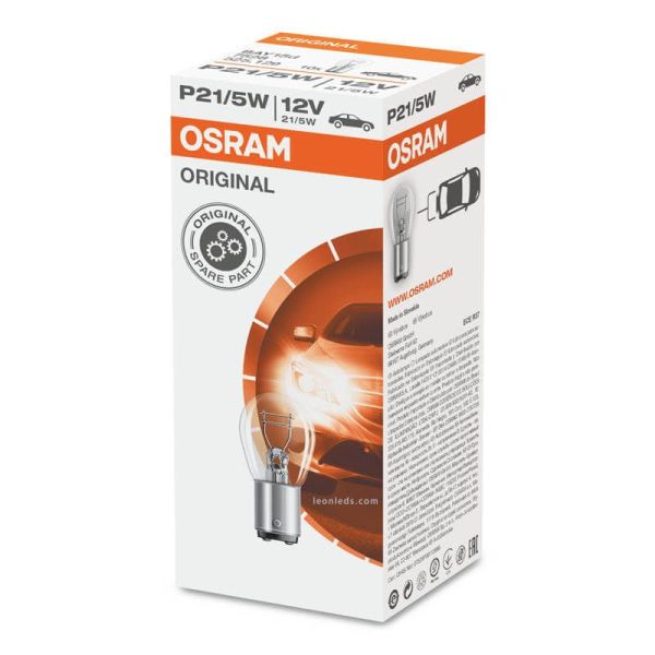 Bombilla P21/5W 12V Original 1 Und. 2 Polos Osram | LeonLeds