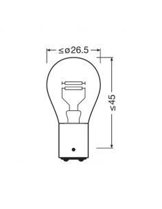 Bombilla Halógena P21/5W 24V Truckstar PRO 1 Und. 2 Polos 7537TSP | LeonLeds 2