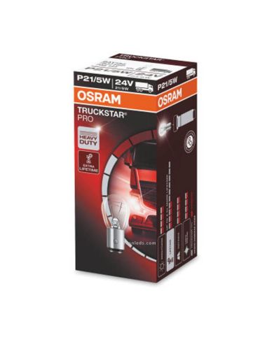 Bombilla Halógena P21/5W 24V Truckstar PRO 1 Und. 2 Polos 7537TSP | LeonLeds