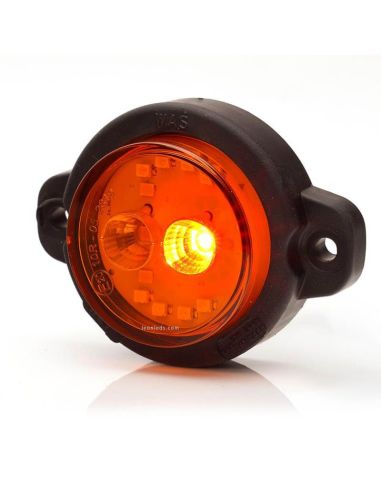 Mini Piloto LED trasero redondo y homologado con 3 funciones 12V 24V Was 1531 R S1 2A | LeonLeds