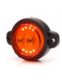 Mini Piloto LED trasero redondo y homologado con 3 funciones 12V 24V Was 1531 R S1 2A | LeonLeds