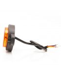 Mini Piloto LED trasero redondo y homologado con 3 funciones 12V 24V Was 1531 R S1 2A | LeonLeds