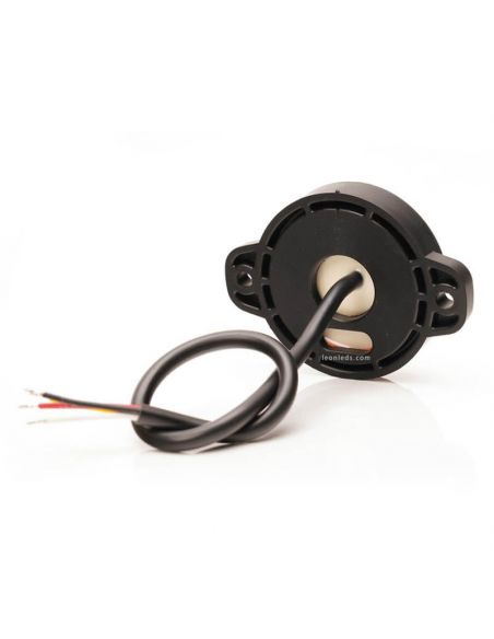 Mini Piloto LED trasero redondo y homologado con 3 funciones 12V 24V Was 1531 R S1 2A | LeonLeds