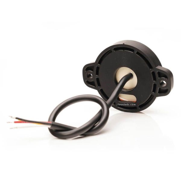 Mini Piloto LED trasero redondo y homologado con 3 funciones 12V 24V Was 1531 R S1 2A | LeonLeds