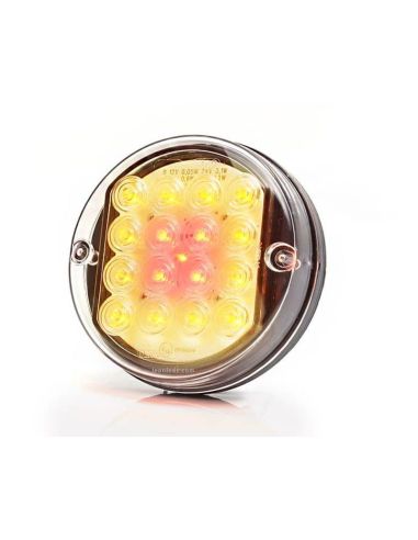 Piloto LED Redondo pequeño 3 Funciones 12/24V Ø 11,5Cm 214 Was | LeonLeds
