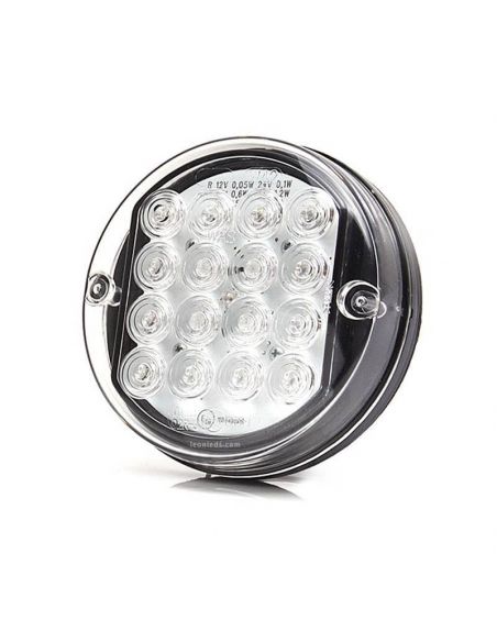 Piloto LED Redondo pequeño 3 Funciones 12/24V Ø 11,5Cm 214 Was | LeonLeds