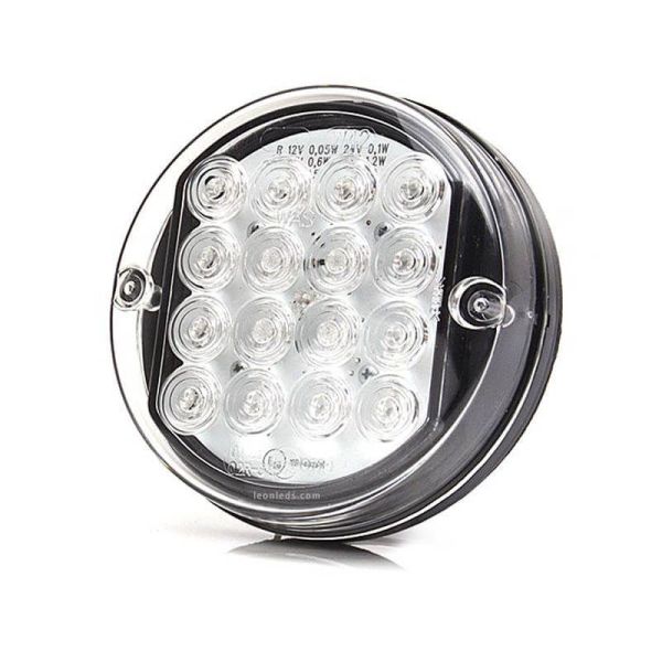 Piloto LED Redondo pequeño 3 Funciones 12/24V Ø 11,5Cm 214 Was | LeonLeds