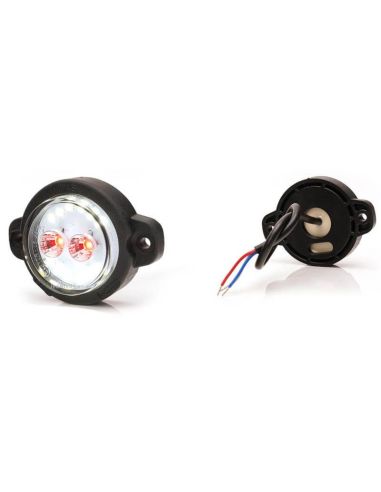 Support 2 vis feu LED avec feu antibrouillard et marche arrière rond et homologué avec 2 fonctions Was | leonleds