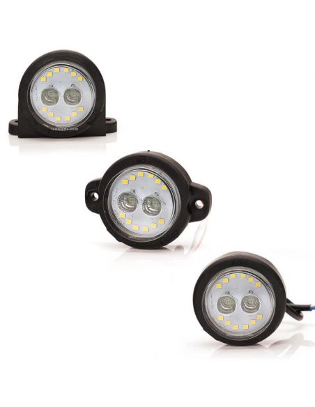 Feu arrière à LED avec feu antibrouillard et marche arrière rond et homologué avec 2 fonctions 12V 24V AR F | leonleds