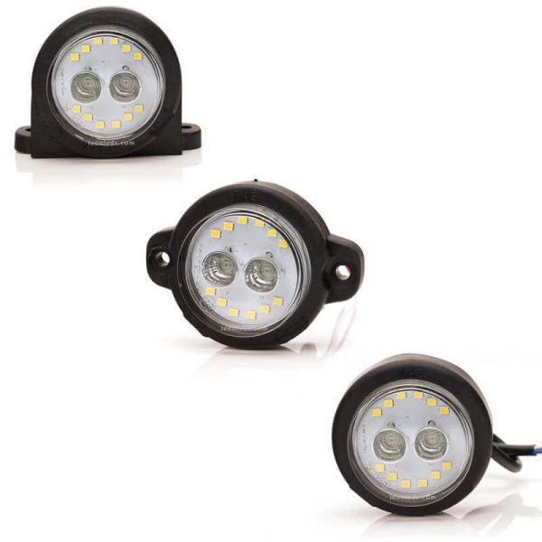 Feu arrière à LED avec feu antibrouillard et marche arrière rond et homologué avec 2 fonctions 12V 24V AR F | leonleds