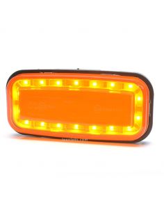Luz indicadora LED retangular 1481 2A 12V 24V Was | leonleds