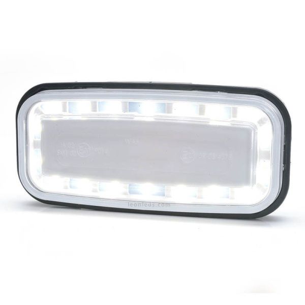Piloto LED rectangular Marcha Atrás 1481 AR 12V 24V | LeonLeds