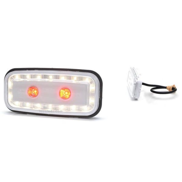 Trasera Piloto LED rectangular con luz de marcha atrás y Antiniebla 1481 AR  F 2V 24V Was | LeonLeds