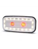Piloto LED rectangular con luz de marcha atrás y Antiniebla 1481 AR  F 2V 24V Was | LeonLeds