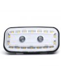 Piloto LED rectangular con luz de marcha atrás y Antiniebla 1481 AR  F 2V 24V Was | LeonLeds