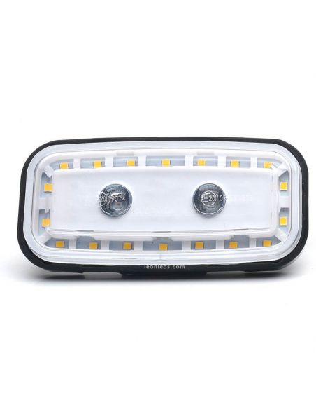 Piloto LED rectangular con luz de marcha atrás y Antiniebla 1481 AR  F 2V 24V Was | LeonLeds