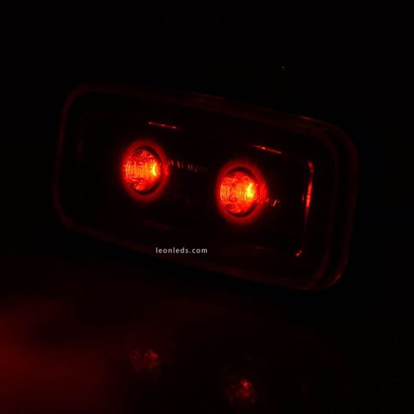 Nevoeiro Traseira Retangular LED Light 1481 F 12V 24V Was | leonleds