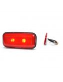 Dimensiones de Piloto LED Rectangular Antiniebla Trasera Tulipa Roja 1481 KR F 12V 24V Was | LeonLeds
