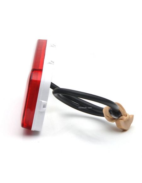 Dimensiones de Piloto LED Rectangular Antiniebla Trasera Tulipa Roja 1481 KR F 12V 24V Was | LeonLeds