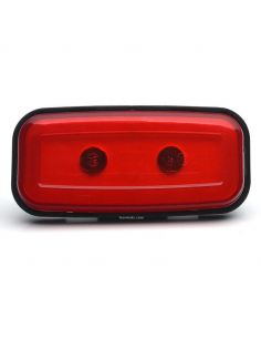 Feu antibrouillard arrière LED rectangulaire Abat-jour rouge 1481 KR F 12V 24V Was | leonleds 2