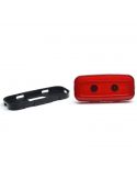 Dimensiones de Piloto LED Rectangular Antiniebla Trasera Tulipa Roja 1481 KR F 12V 24V Was | LeonLeds