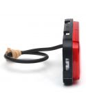 Dimensiones de Piloto LED Rectangular Antiniebla Trasera Tulipa Roja 1481 KR F 12V 24V Was | LeonLeds