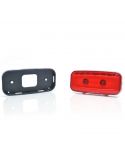 Piloto LED Rectangular con Tulia Roja Luz de Posición y Antiniebla Trasera 1481 KR R F 12V 24V Was | LeonLeds