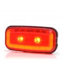 Piloto LED Rectangular con Tulia Roja Luz de Posición y Antiniebla Trasera 1481 KR R F 12V 24V Was | LeonLeds