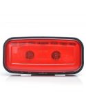 Piloto LED Rectangular con Tulia Roja Luz de Posición y Antiniebla Trasera 1481 KR R F 12V 24V Was | LeonLeds