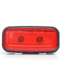 Piloto LED Rectangular con Tulia Roja Luz de Posición y Antiniebla Trasera 1481 KR R F 12V 24V Was | LeonLeds 2