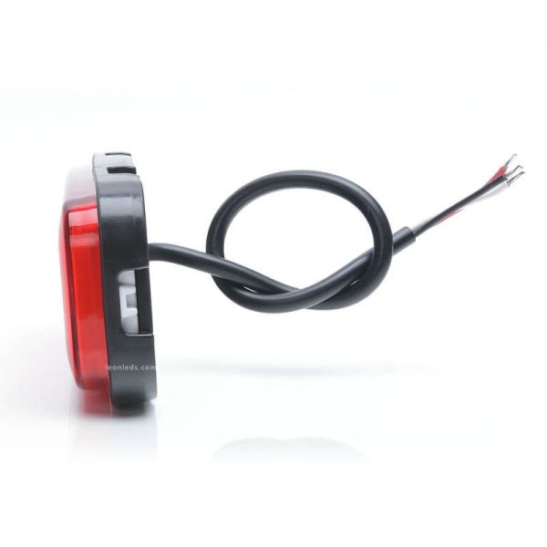 Piloto LED Rectangular con Tulia Roja Luz de Posición y Antiniebla Trasera 1481 KR R F 12V 24V Was | LeonLeds