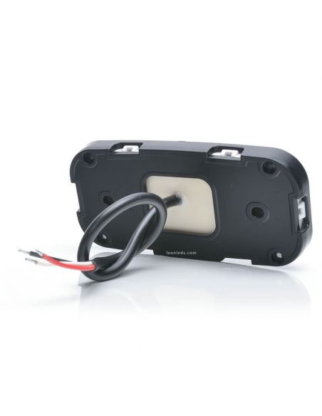 Trasera de Piloto LED Rectangular con Tulia Roja Luz de Posición y Antiniebla Trasera 1481 KR R F 12V 24V Was | LeonLeds