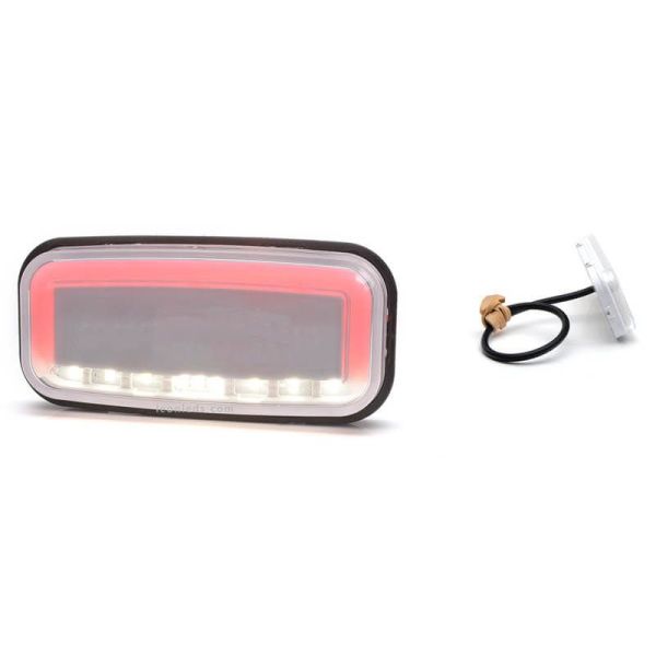 Piloto LED con luz de posición y marcha atrás trasera 1481 R AR 12V 24V de Was | LeonLeds