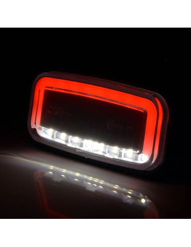 Piloto LED con luz de posición y marcha atrás trasera 1481 R AR 12V 24V de Was | LeonLeds