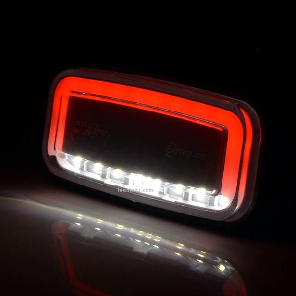 Piloto LED con luz de posición y marcha atrás trasera 1481 R AR 12V 24V de Was | LeonLeds