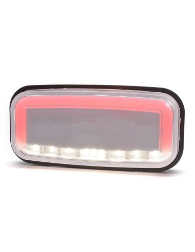 Piloto LED con luz de posición y marcha atrás trasera 1481 R AR 12V 24V de Was | LeonLeds